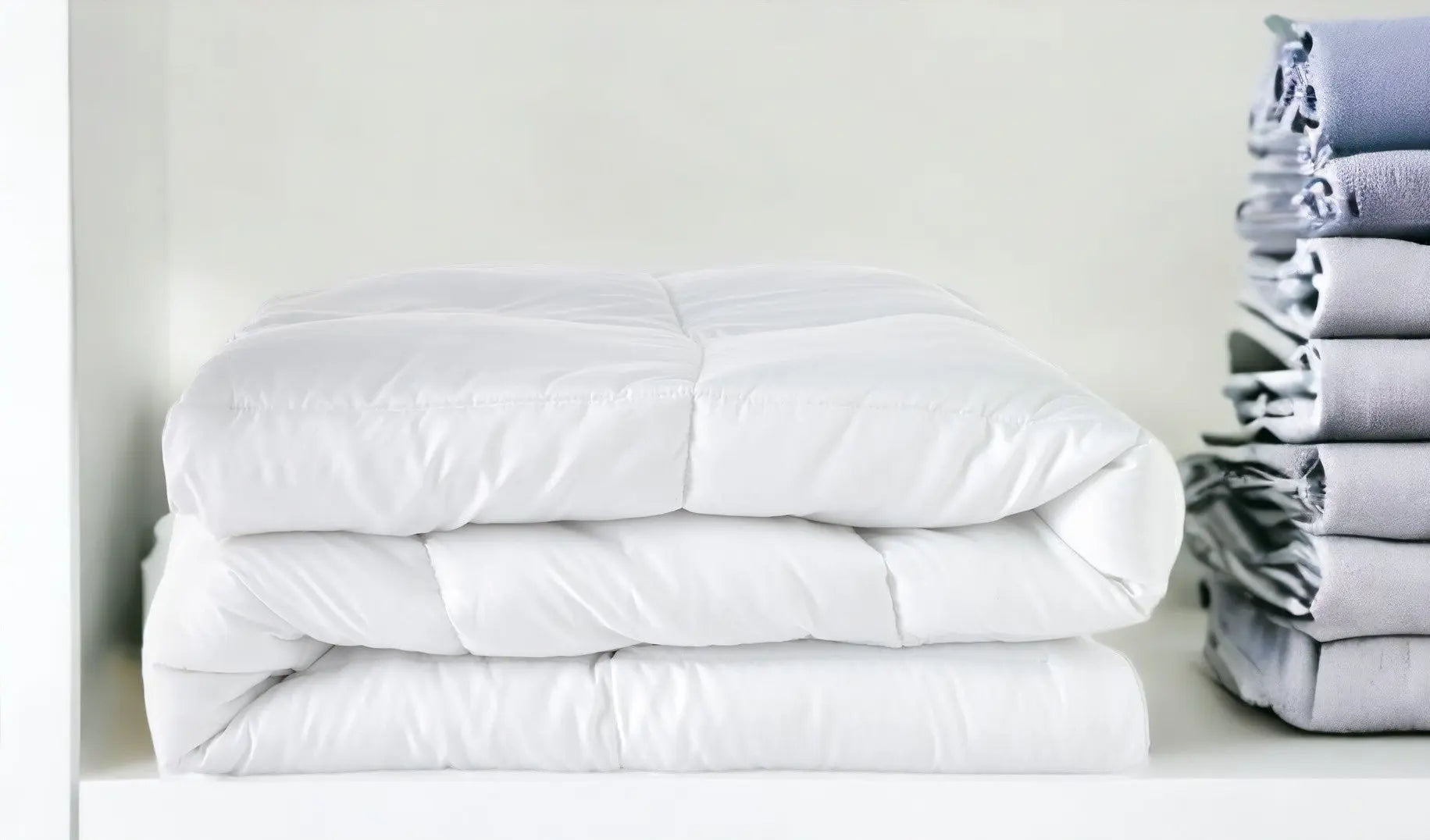 White Queen Microfiber Washable Microfiber Down Alternative Comforter - GreatEagleInc