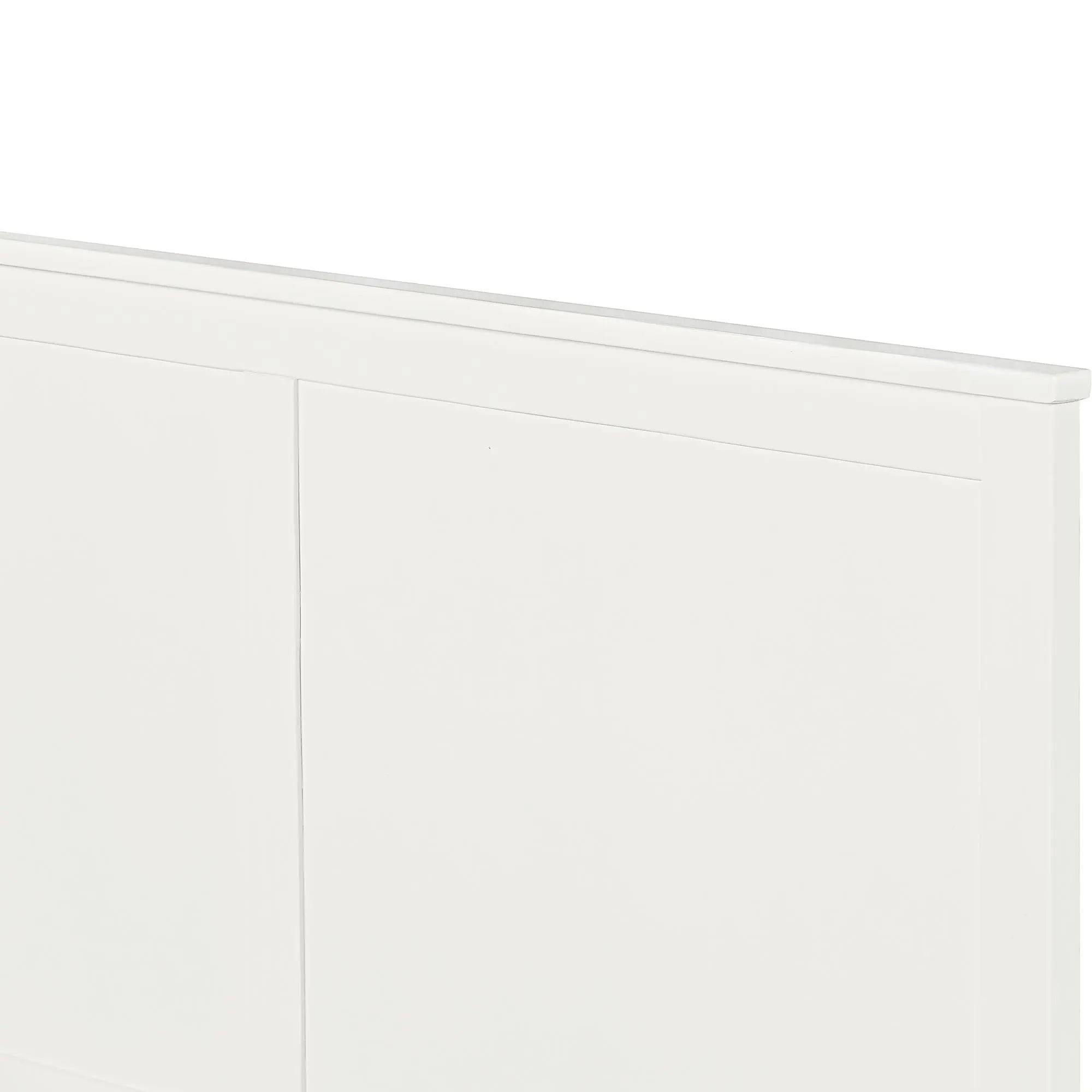 White Solid Wood Queen Bed Frame Homeroots Bed & Bath