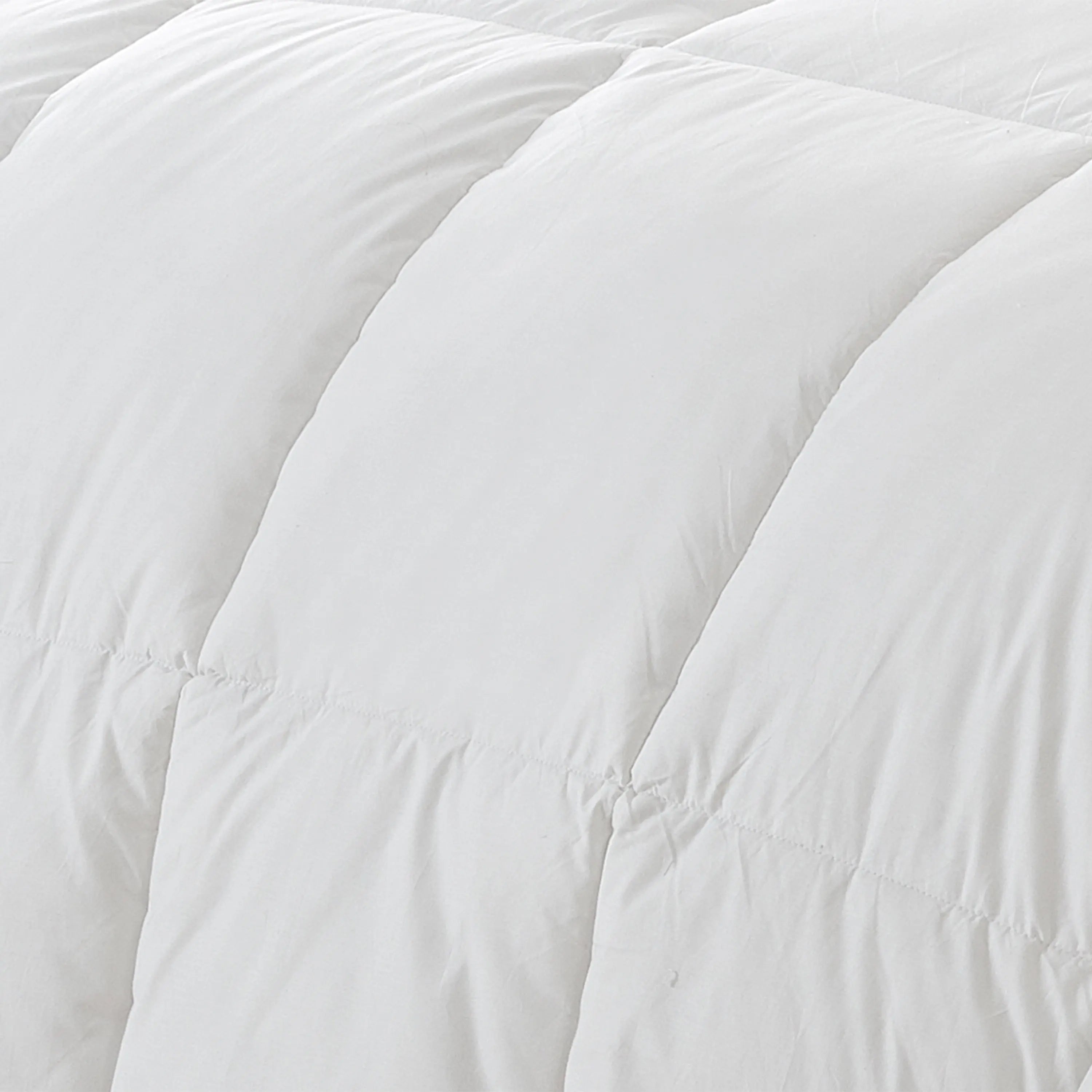White Twin Fabric Spot Clean Goose Down Down Comforter Homeroots Bed & Bath