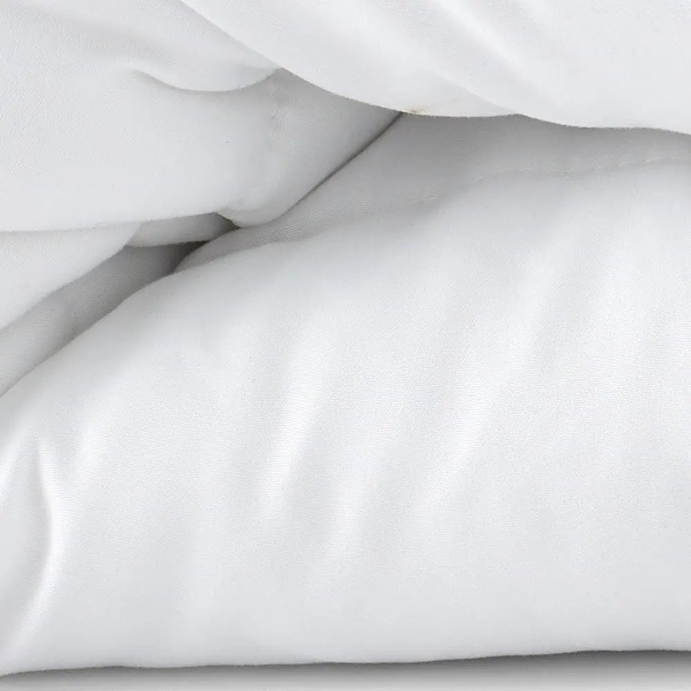 White Twin Microfiber Washable Microfiber Down Alternative Comforter Homeroots Bed & Bath