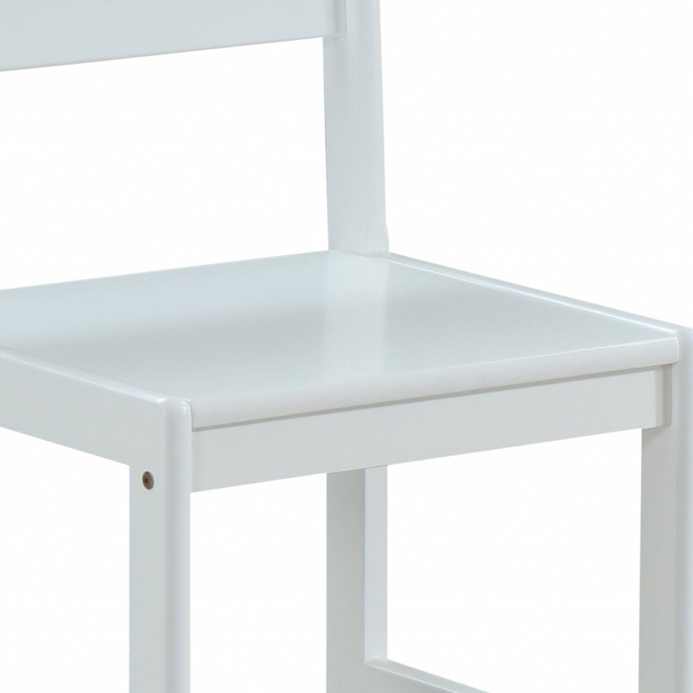 White Wood Stationary Desk Chair Homeroots Office