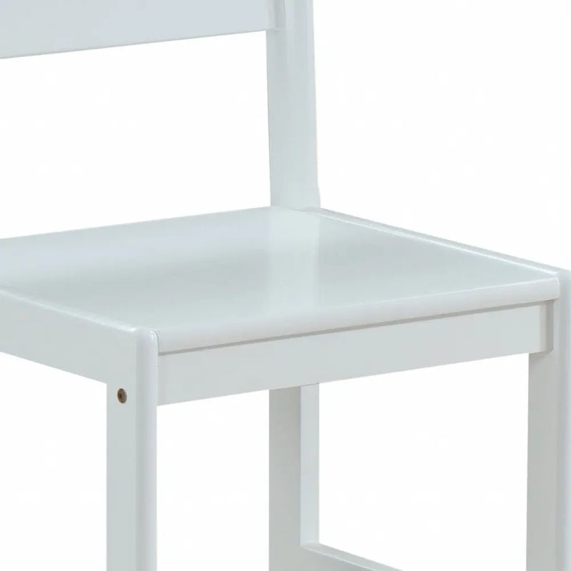 White Wood Stationary Desk Chair Homeroots Office