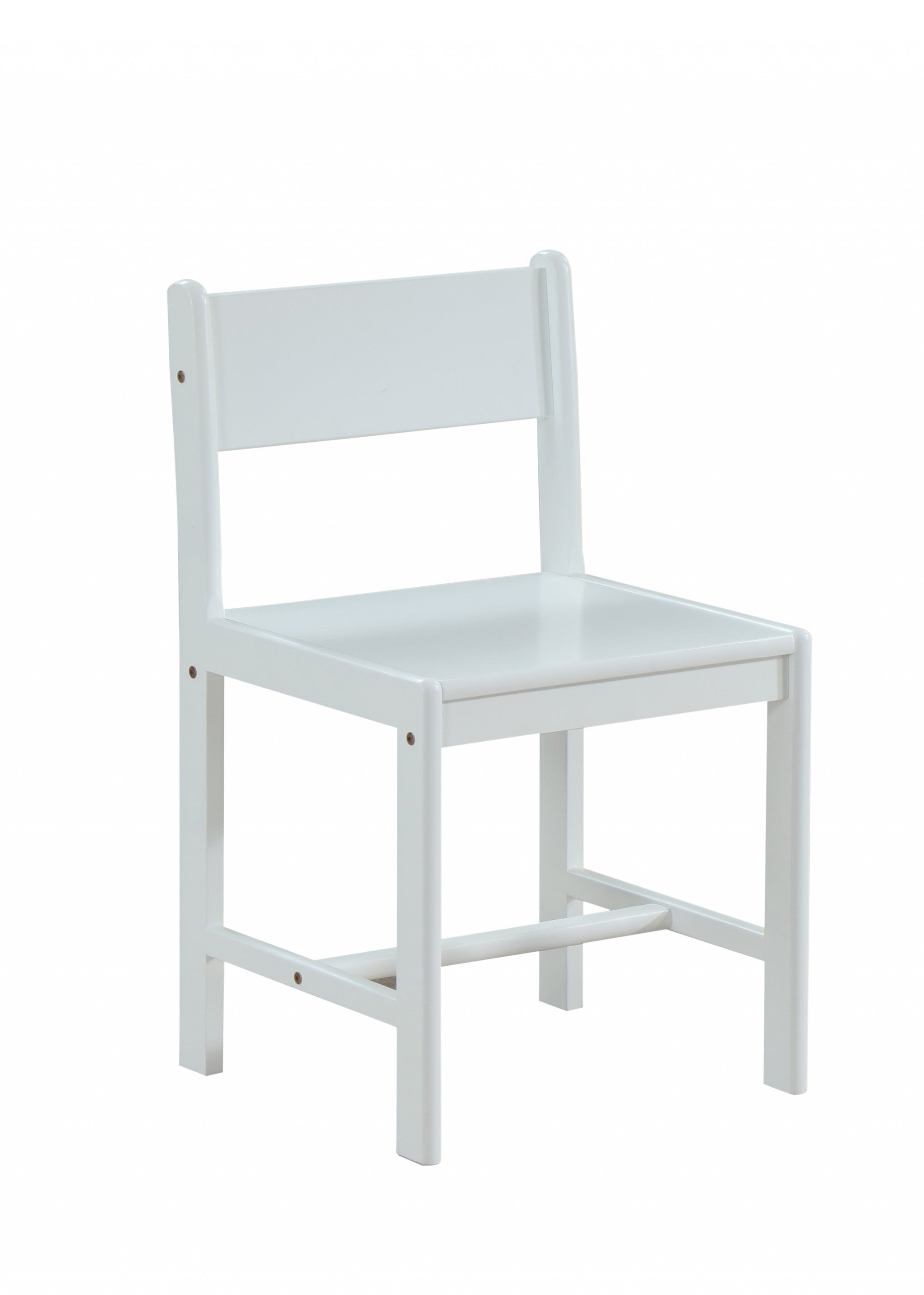 White Wood Stationary Desk Chair Homeroots Office