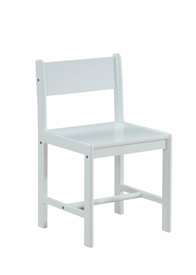 White Wood Stationary Desk Chair Homeroots Office