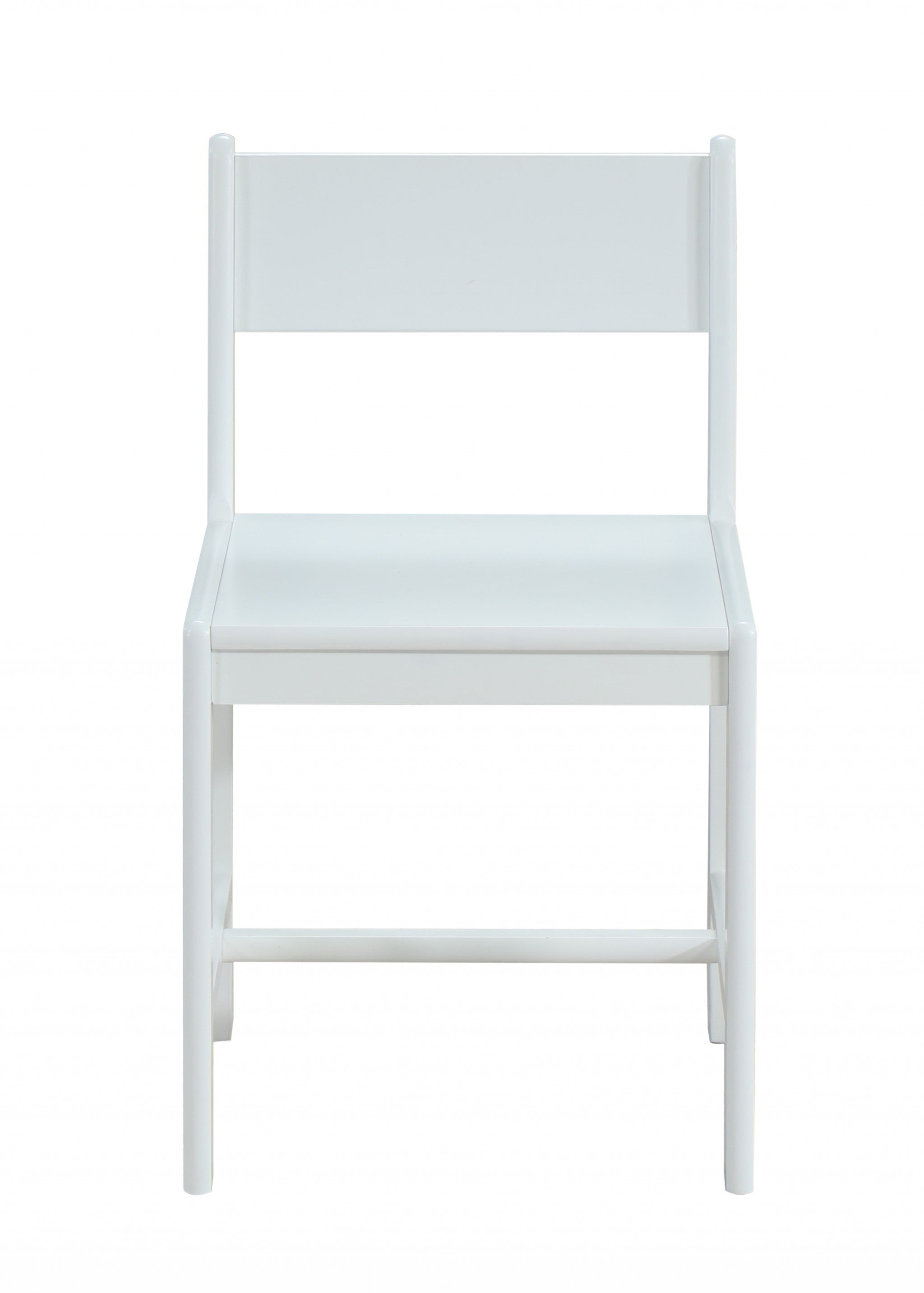 White Wood Stationary Desk Chair Homeroots Office