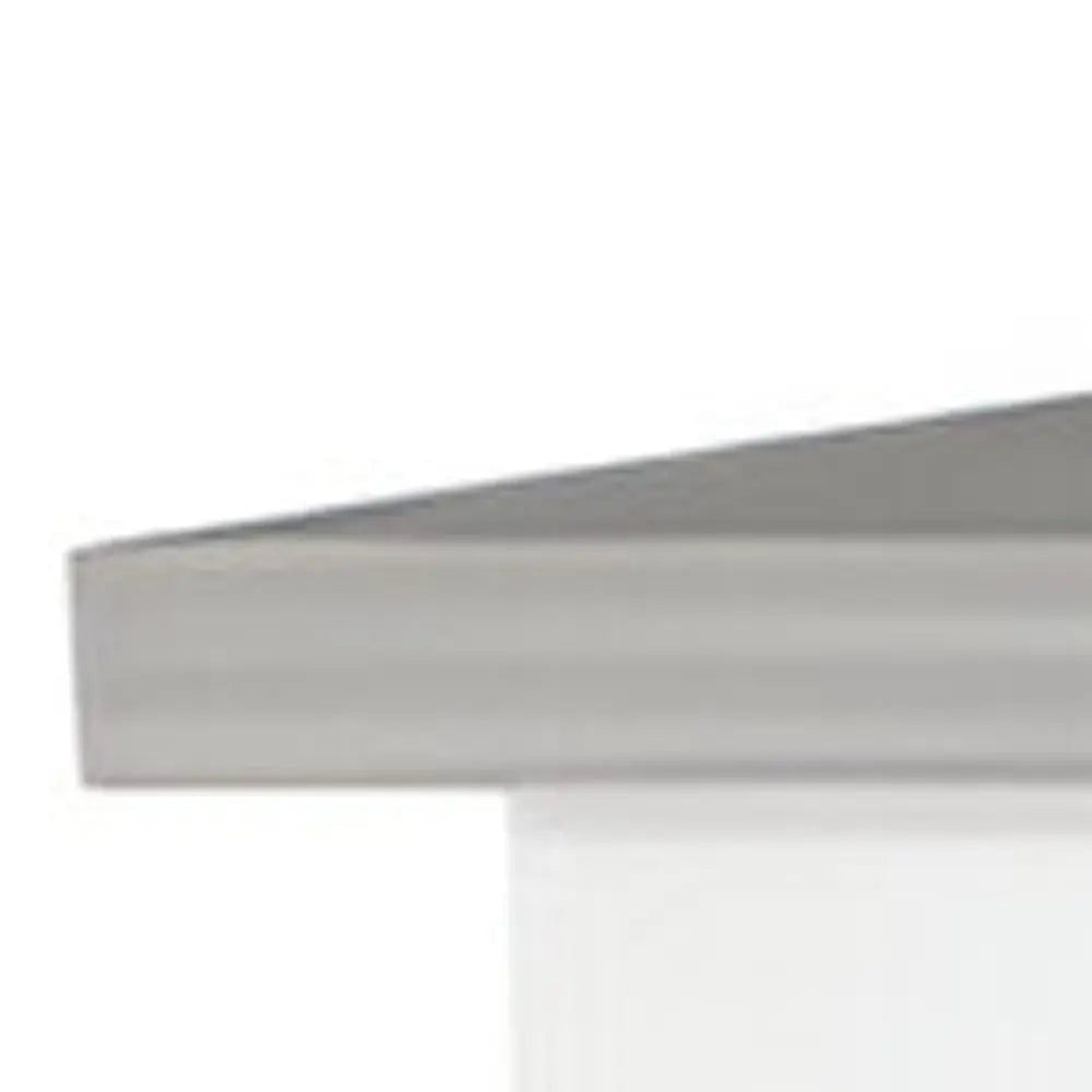 White and Gray 41" Kitchen Island With Storage Homeroots Kitchen & Dining