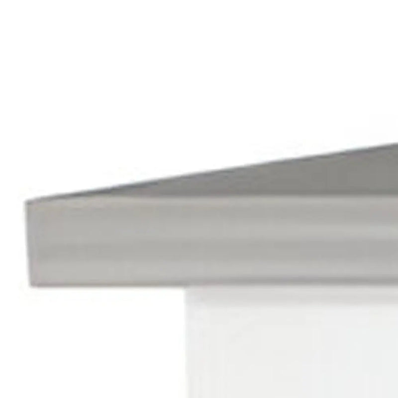 White and Gray 41" Kitchen Island With Storage Homeroots Kitchen & Dining