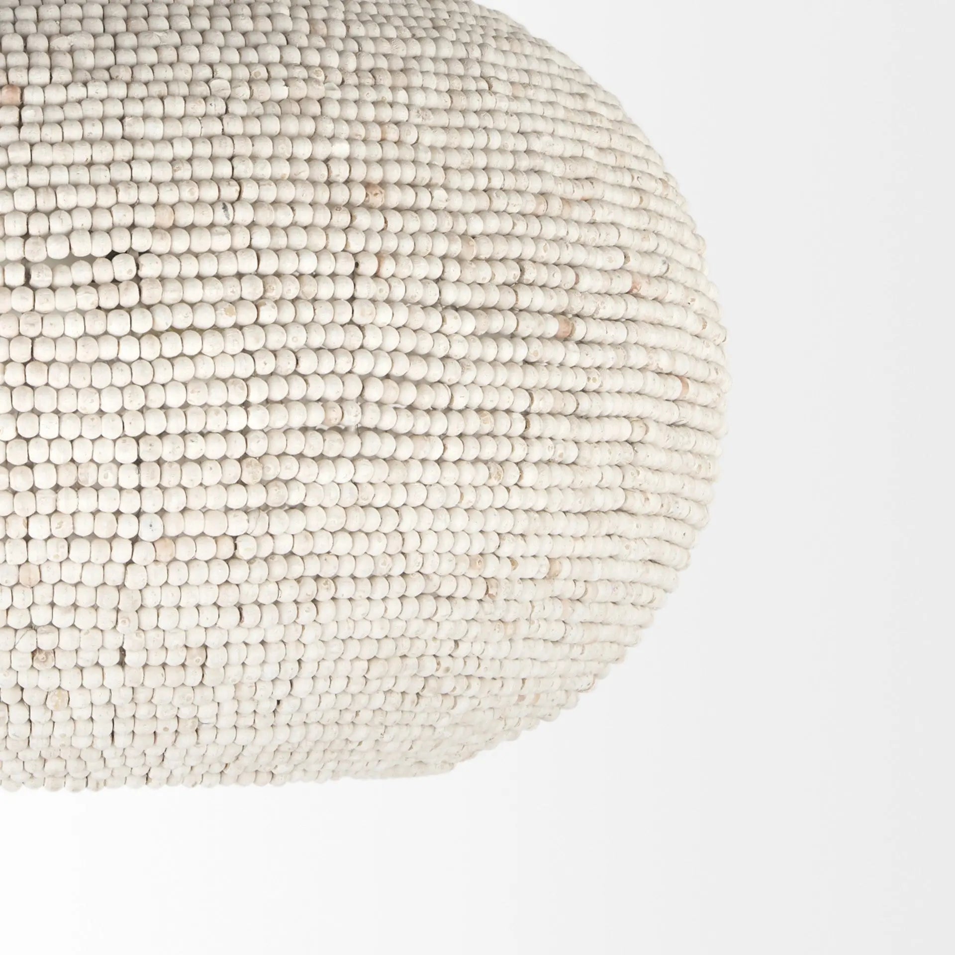 Whitewash Beaded Hanging Chandelier Homeroots Lighting