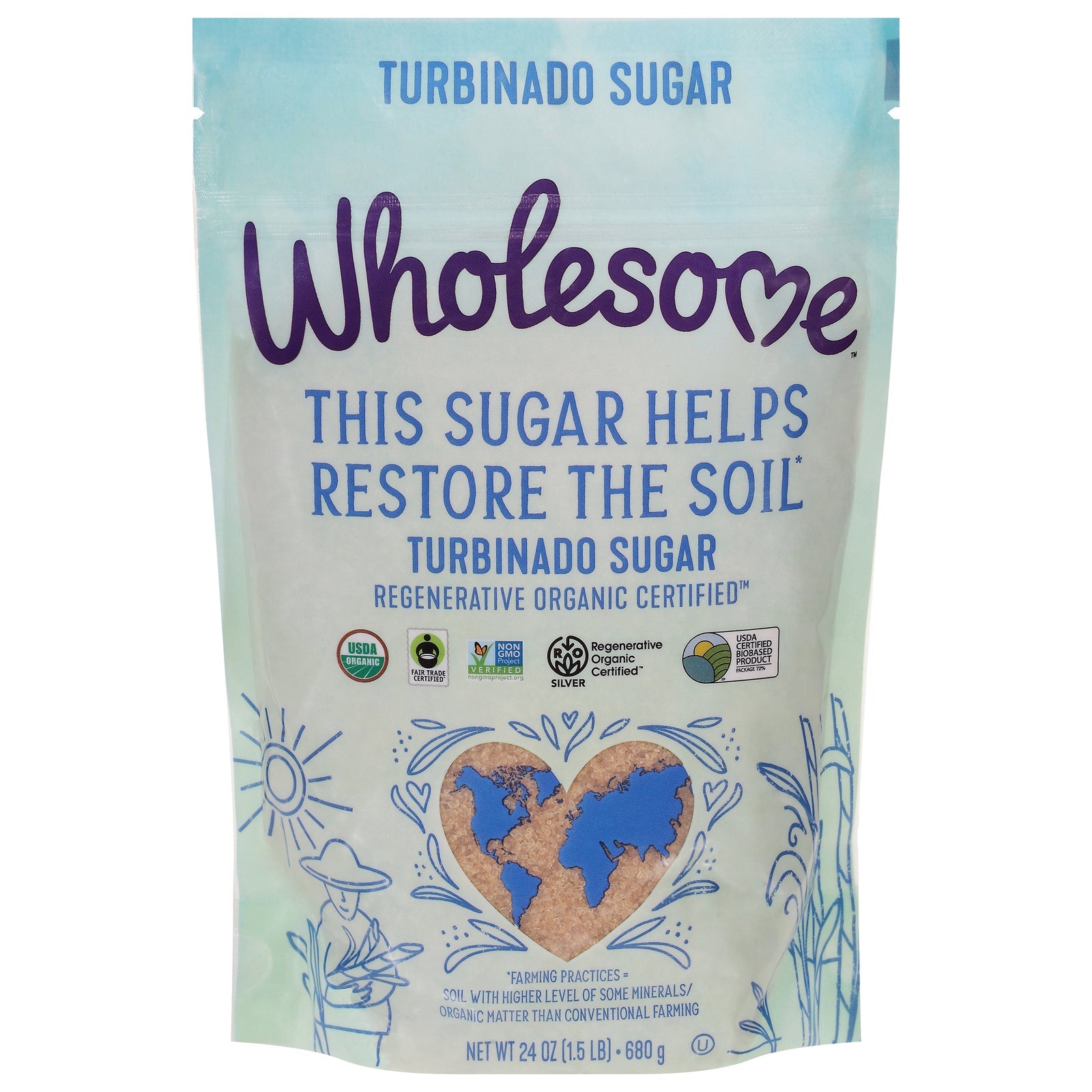 Wholesome - Sugar Og2 Turb Regen - Cs Of 12-24 Oz Wholesome