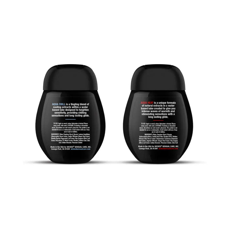 Wicked Sensual Care Sensation Kit Cooling and Warming Intimate Lubricants 1.5oz Wicked Sensual Care