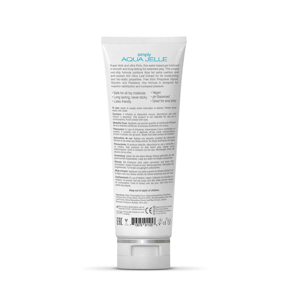 Wicked Simply Aqua Jelle 4oz Wicked Sensual Care