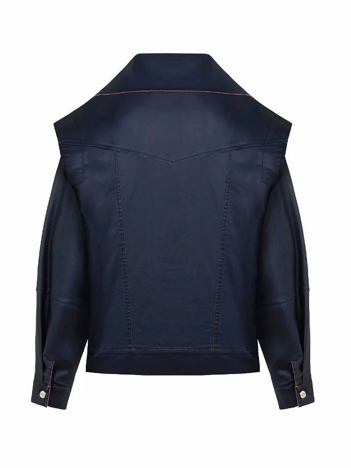 Wide Collar Coated Jacket Monique Store