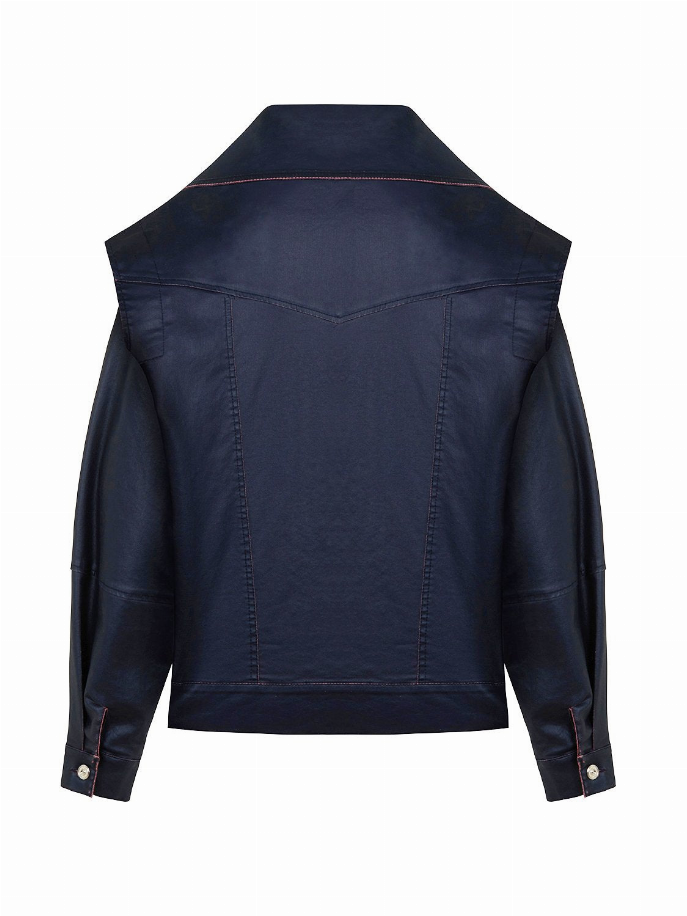 Wide Collar Coated Jacket Monique Store