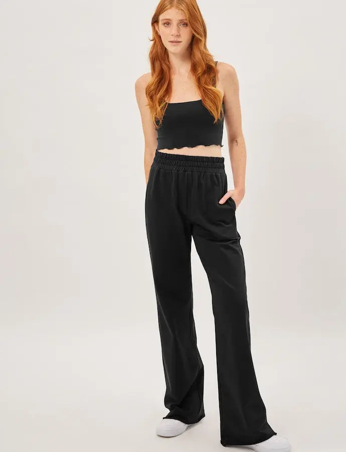 Wide Leg Track Pants Woodley + Lowe