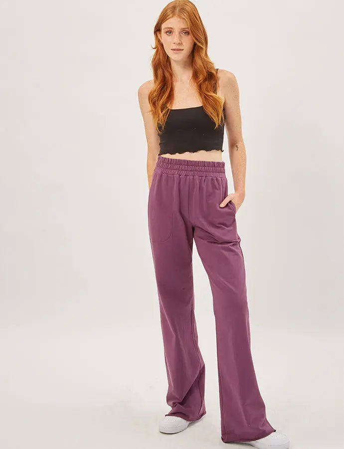 Wide Leg Track Pants Woodley + Lowe