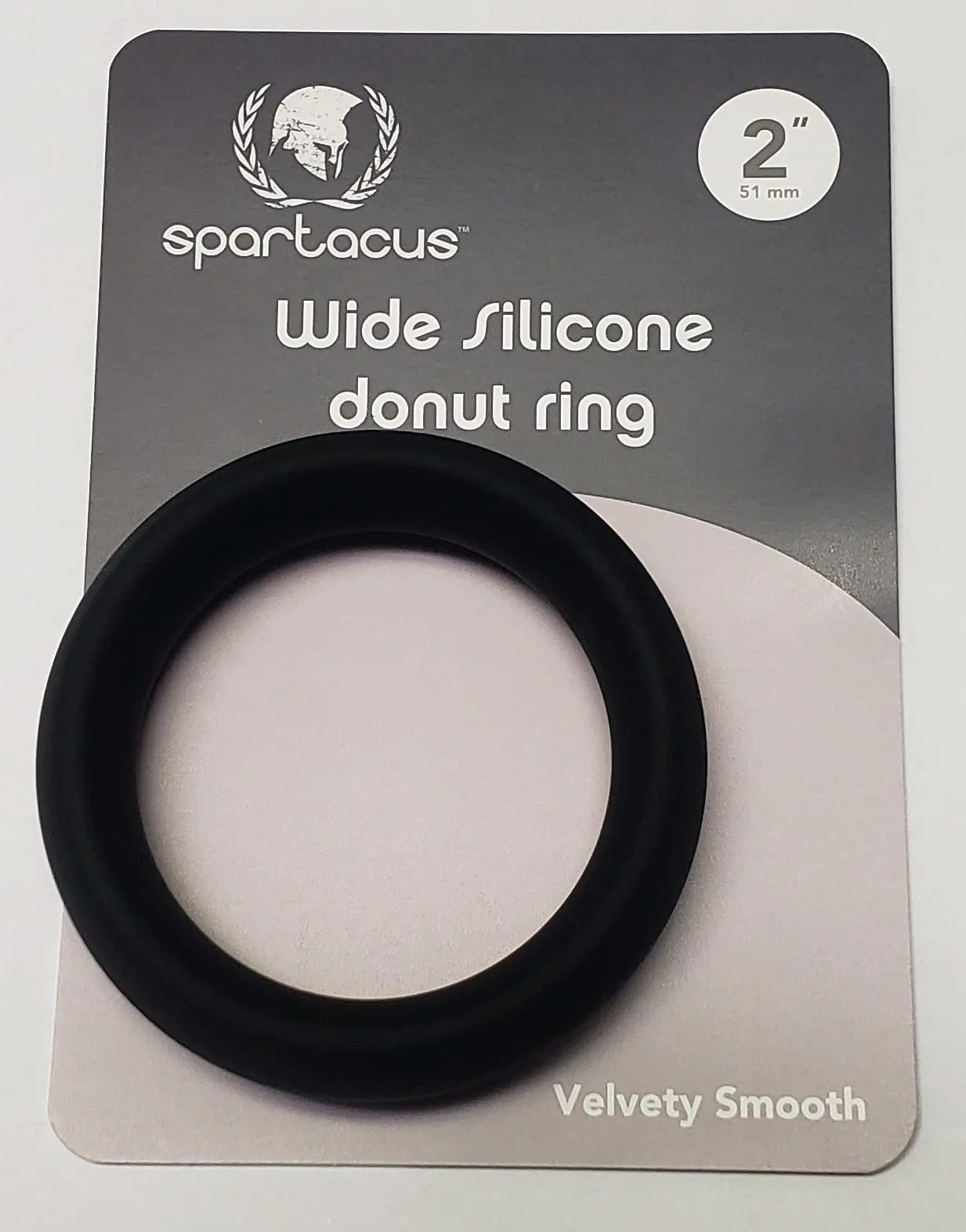 Wide Silicone Donut Ring Black " Spartacus