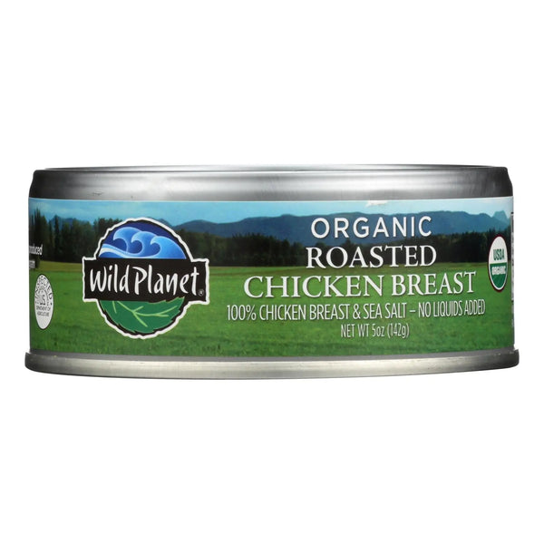 Wild Planet Organic Canned Chicken Breast - Roasted - Case Of 12 - 5 Oz - GreatEagleInc