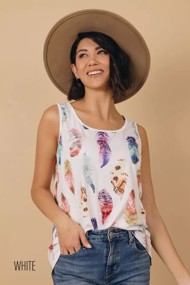 Wild & Free Feather Tank Stay Warm in Style
