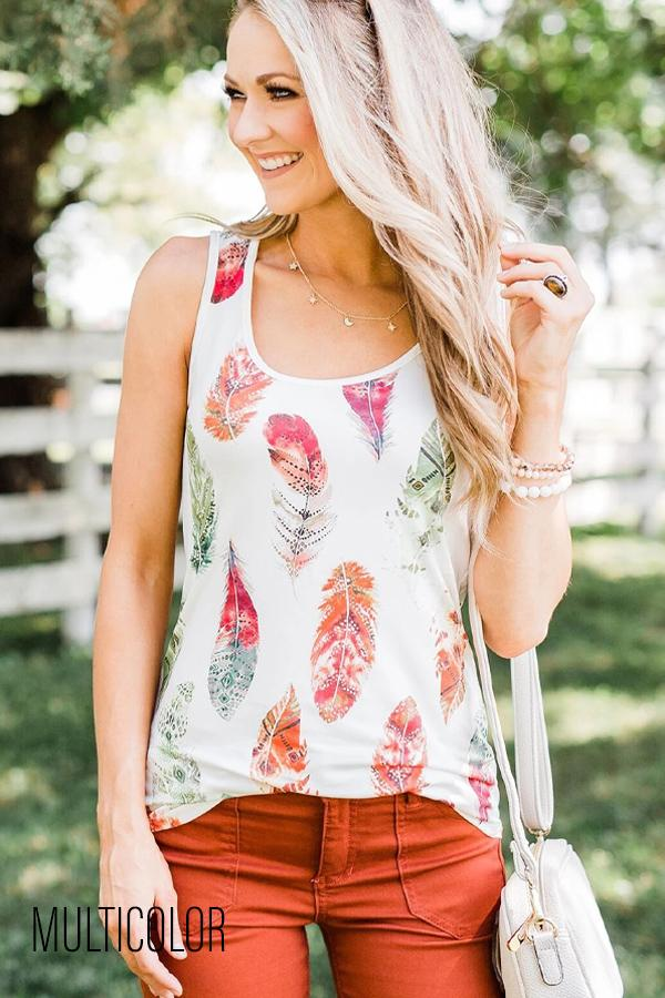 Wild & Free Feather Tank Stay Warm in Style