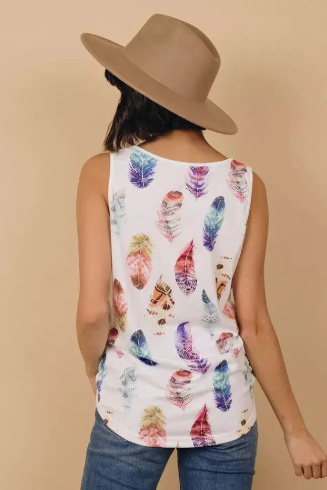 Wild & Free Feather Tank Stay Warm in Style