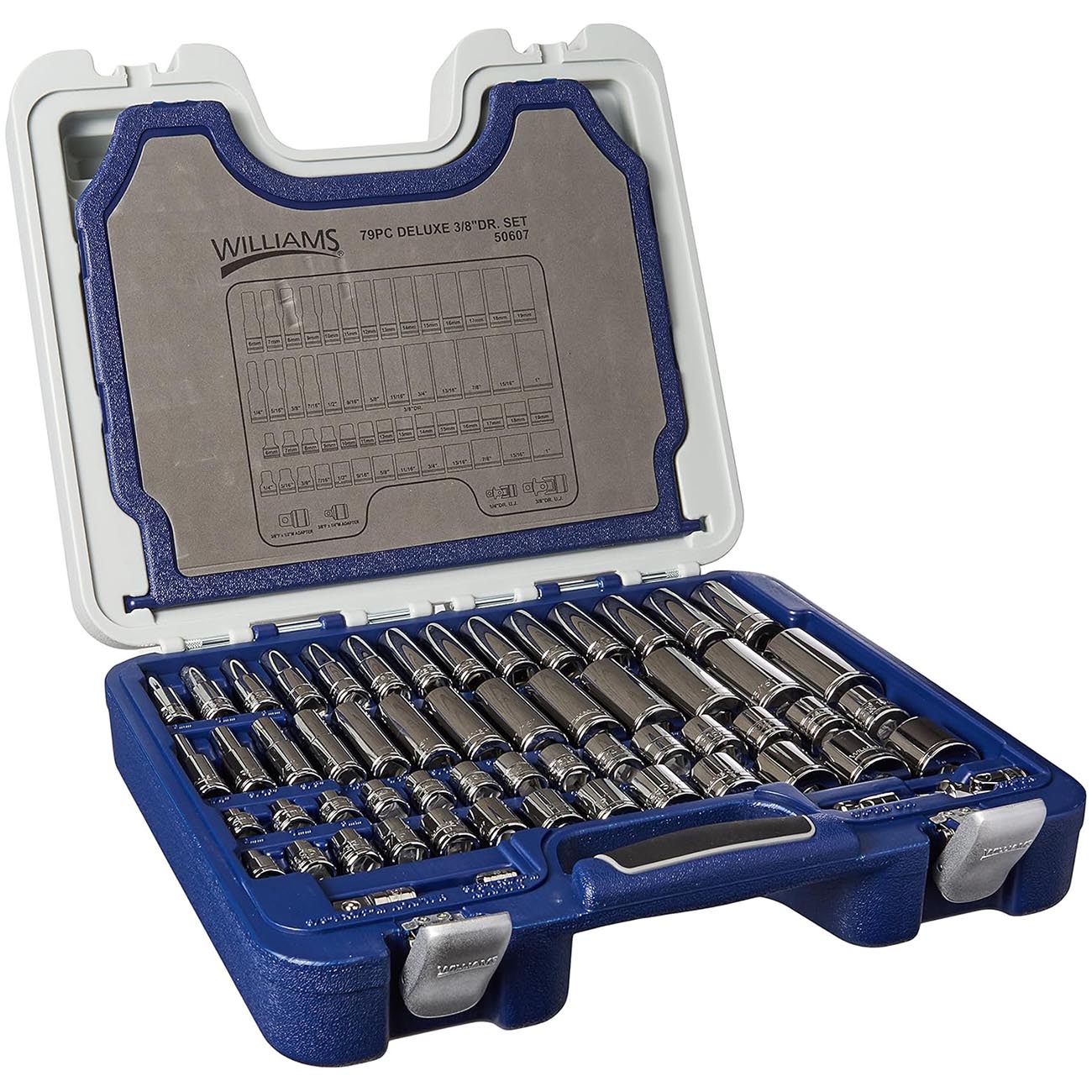 Williams 3/8" Drive Sae/metric Deluxe Socket/tool Set (79-piece) WILLIAMS