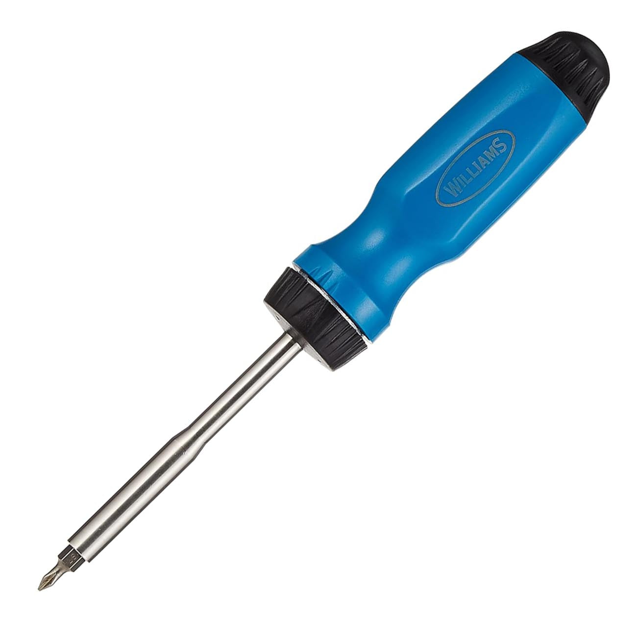 Williams Ratcheting Screwdriver With (5) 1/4" Hex Shank Bits WILLIAMS