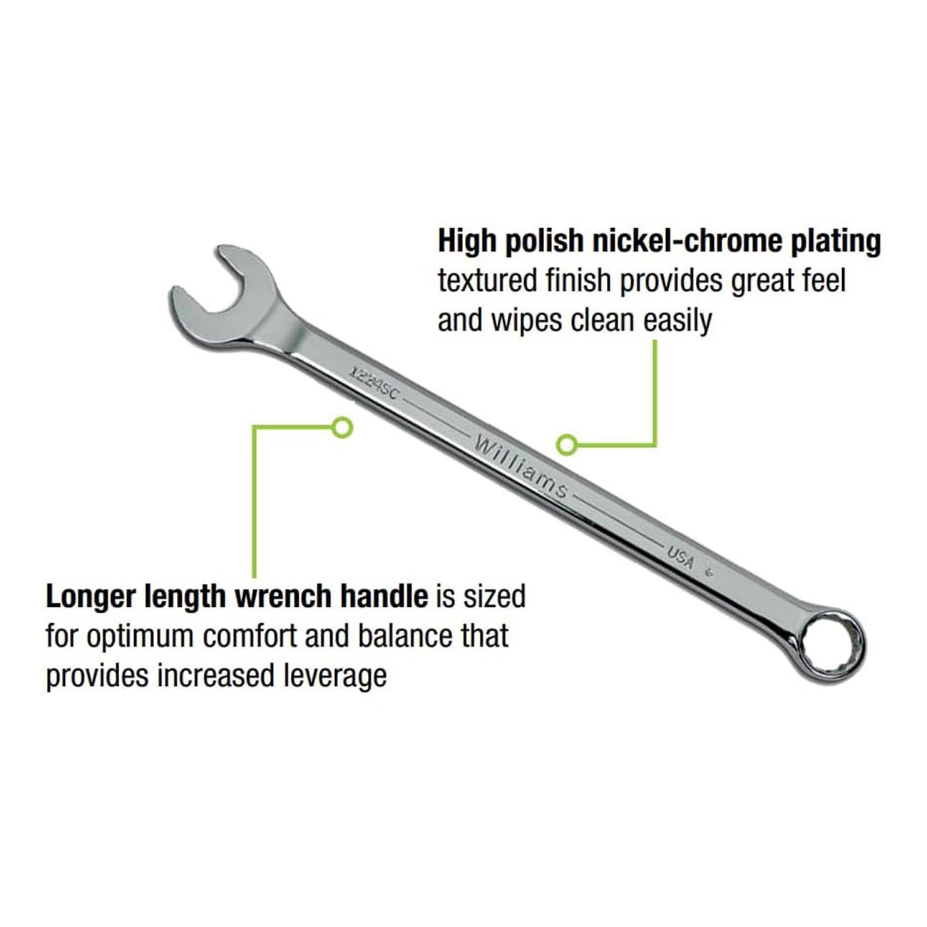 Williams Sae Combination Wrench Set (11 Piece) WILLIAMS
