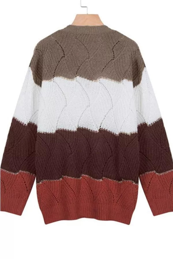 Wilson V-Neck Knit Sweater Stay Warm in Style
