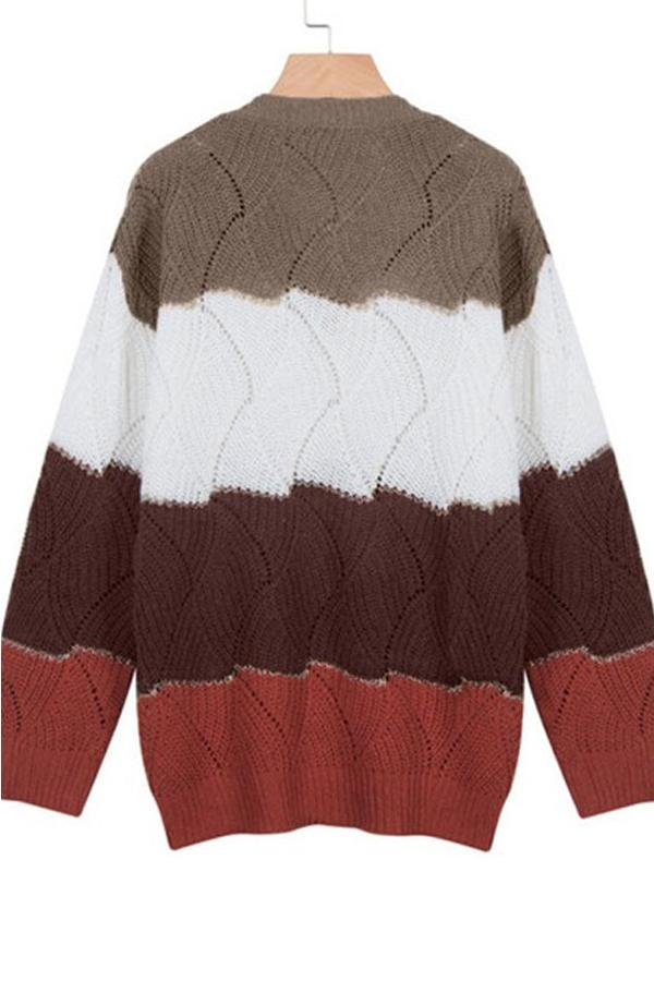 Wilson V-Neck Knit Sweater Stay Warm in Style