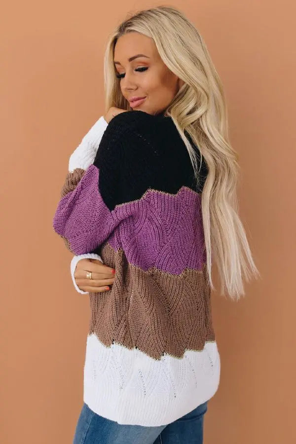 Wilson V-Neck Knit Sweater Stay Warm in Style