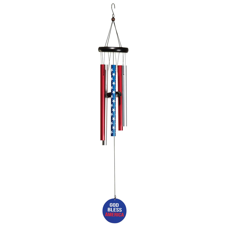 Windchime God Bless America Dicksons Inc