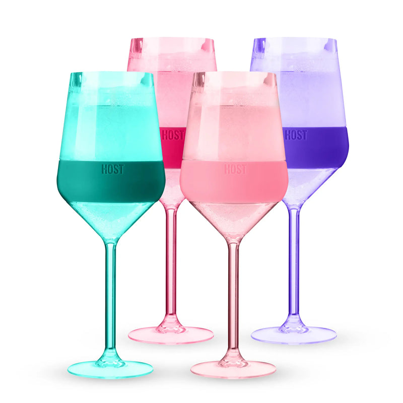 Wine FREEZE Stemmed Cooling Cups Set by HOST True Brands