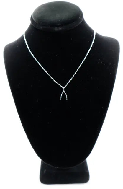 Wishbone Silver Necklace Maskup Corporation