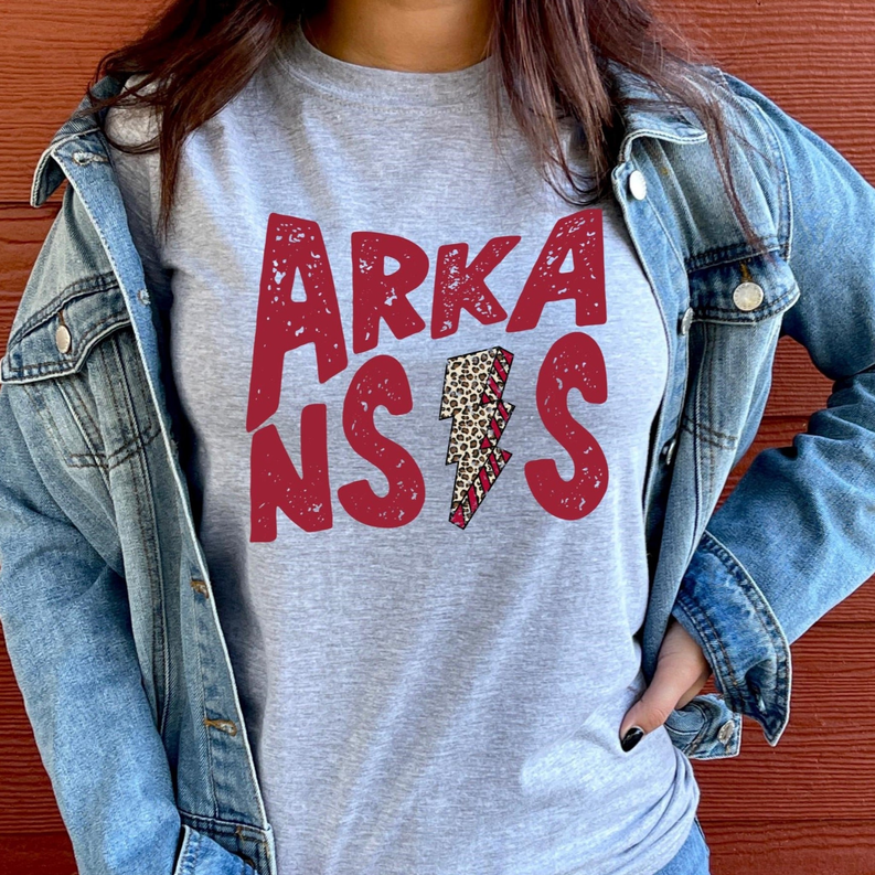 Women's Arkansas Bolt State T-Shirt Dream Team Designs