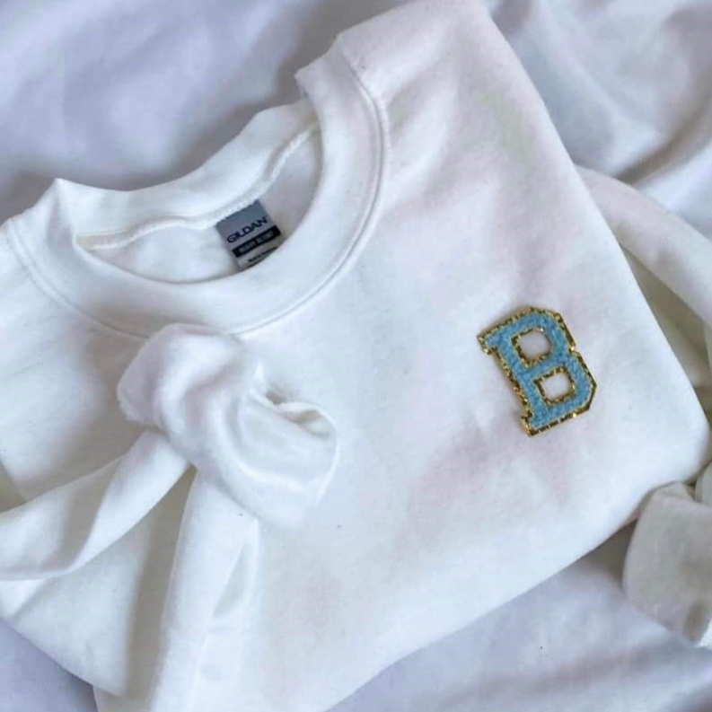 Women's Capital Alphabet Sweatshirt Dream Team Designs