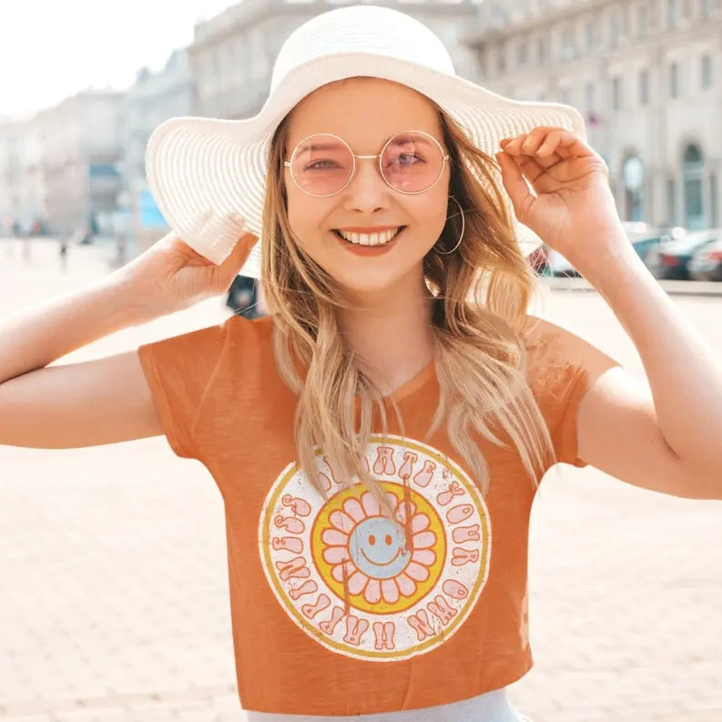 Women's Create Your Own Happiness T-Shirt Dream Team Designs