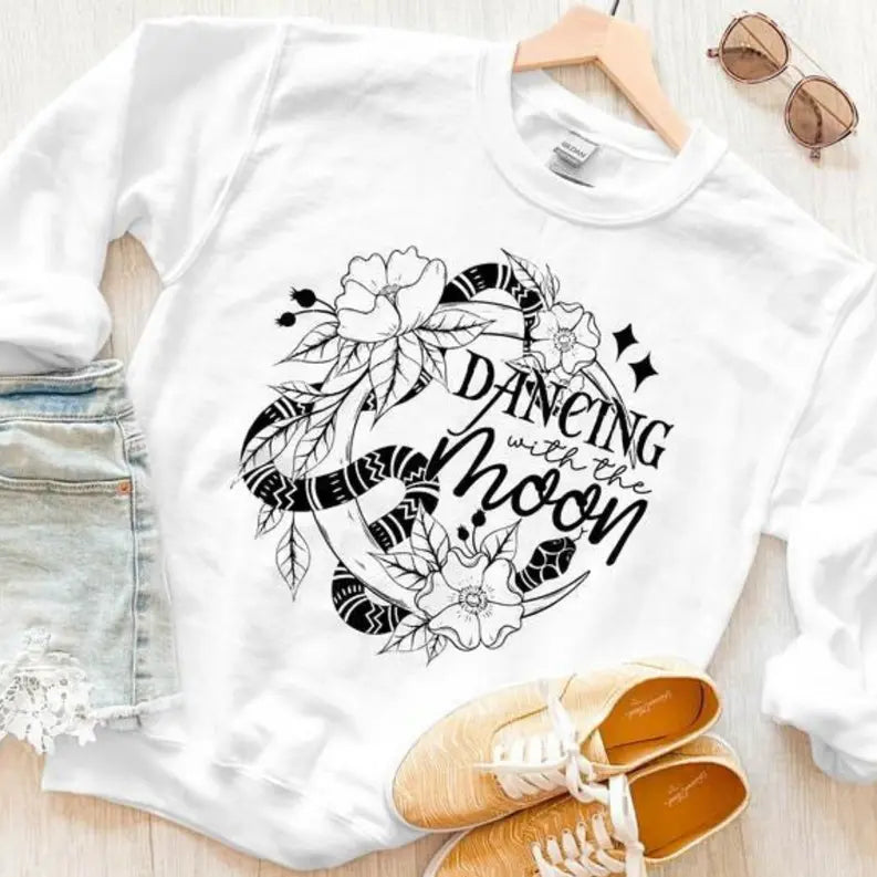 Women's Dancing With The Moon Sweatshirt Dream Team Designs
