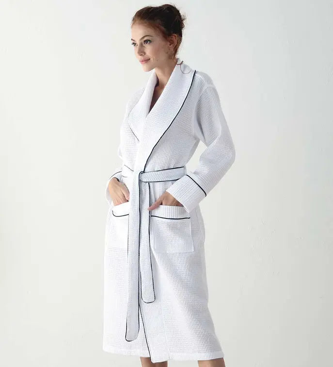 Women's Full Length Waffle Hotel Robe Seren