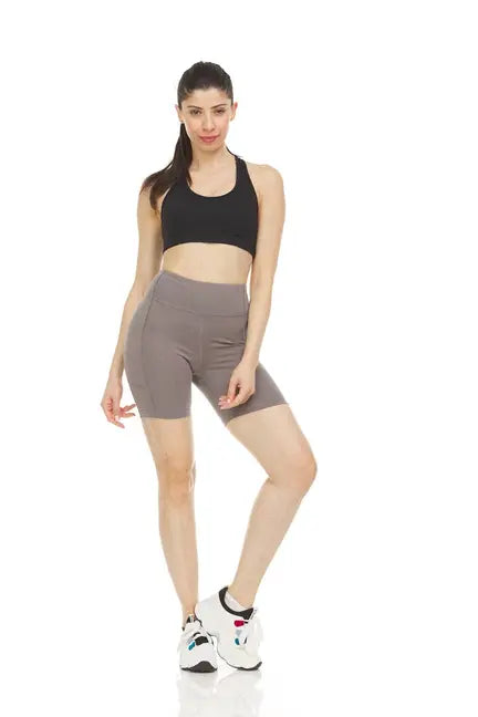 Women's High Waist Tummy Control Yoga Bike Shorts Marquee Innovations