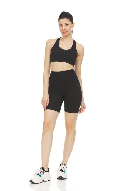Women's High Waist Tummy Control Yoga Bike Shorts Marquee Innovations