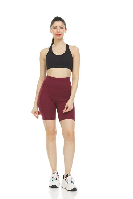 Women's High Waist Tummy Control Yoga Bike Shorts Marquee Innovations