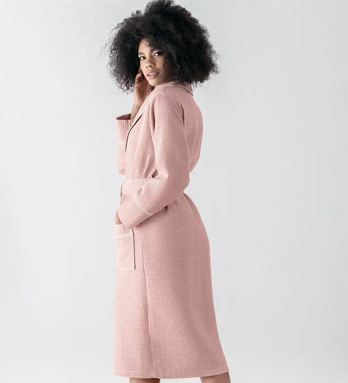 Women's Luxury Long Waffle Bathrobe Seren