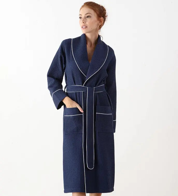 Women's Luxury Long Waffle Bathrobe Seren