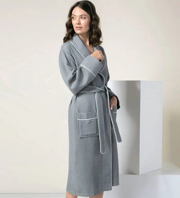 Women's Luxury Long Waffle Bathrobe Seren