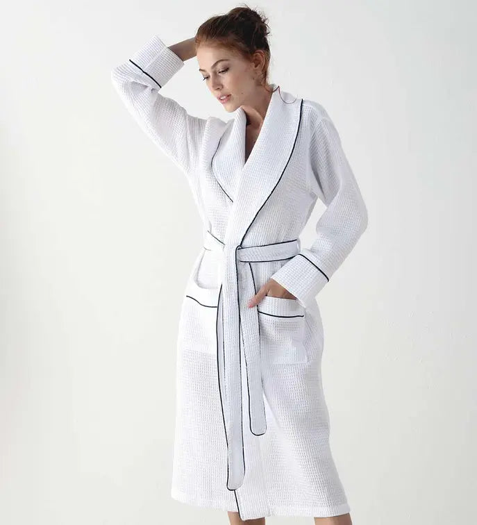 Women's Luxury Long Waffle Bathrobe Seren