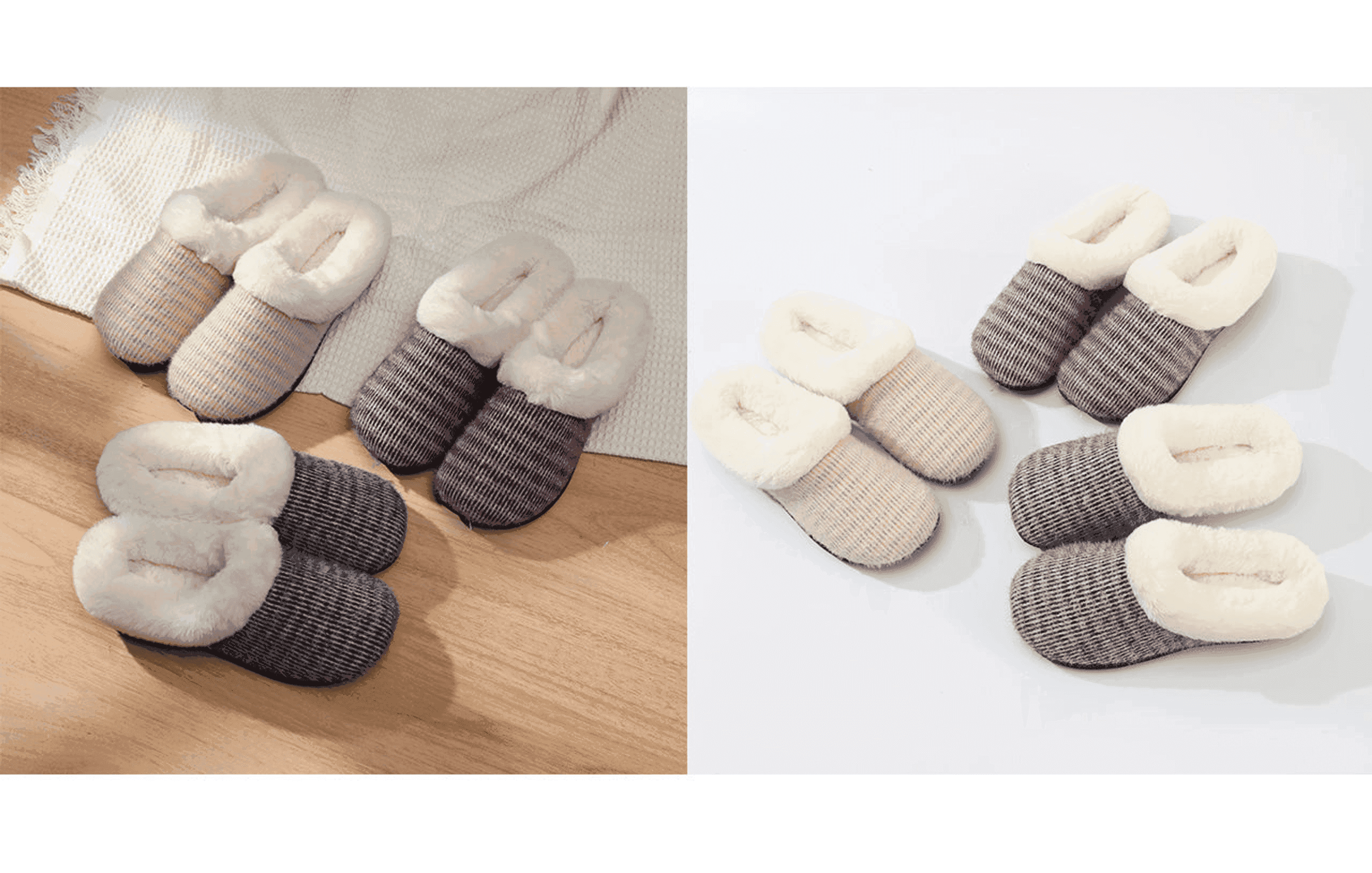 Women's Mohair Upper Clog Soft Breathable Slipper Roxoni