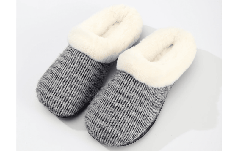Women's Mohair Upper Clog Soft Breathable Slipper Roxoni