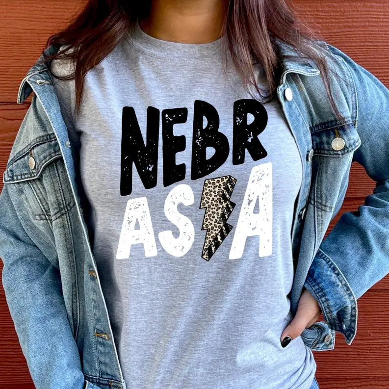 Women's Nebraska Bolt State T-Shirt Dream Team Designs