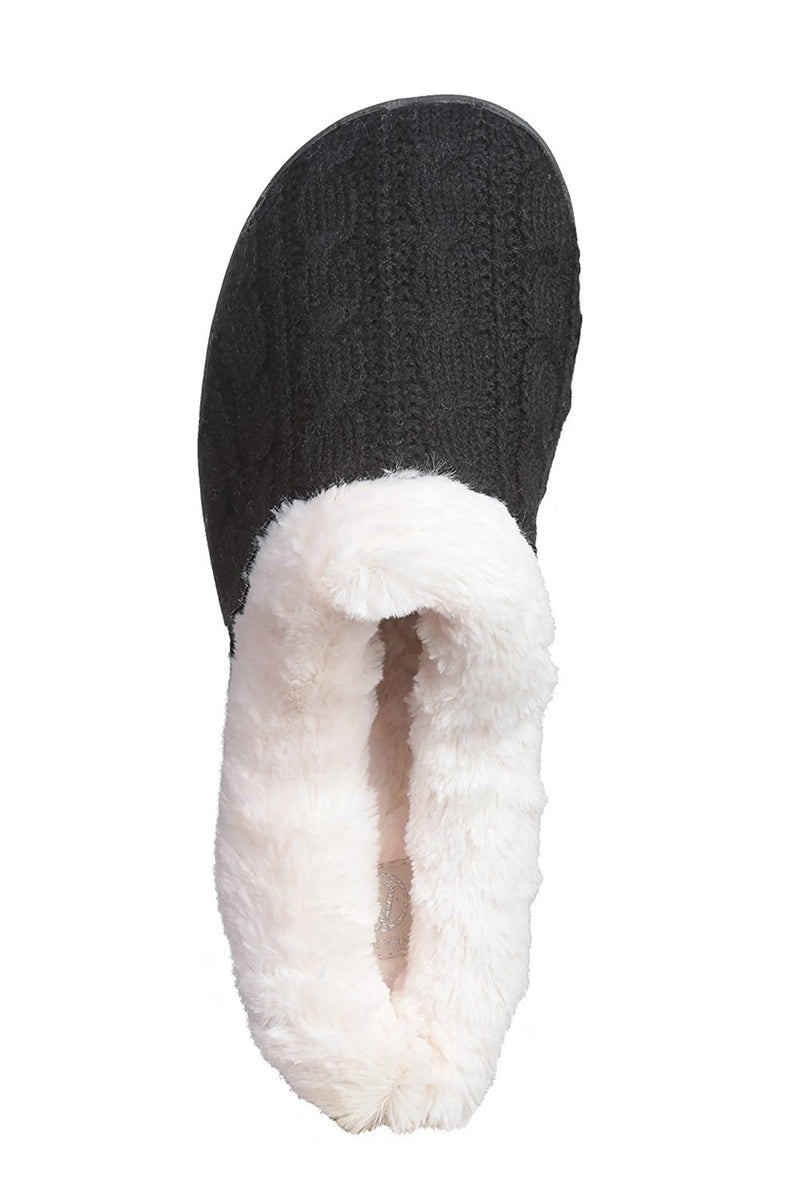 Women's Slippers Cable Knit Super Cozy Comfort Clog Roxoni