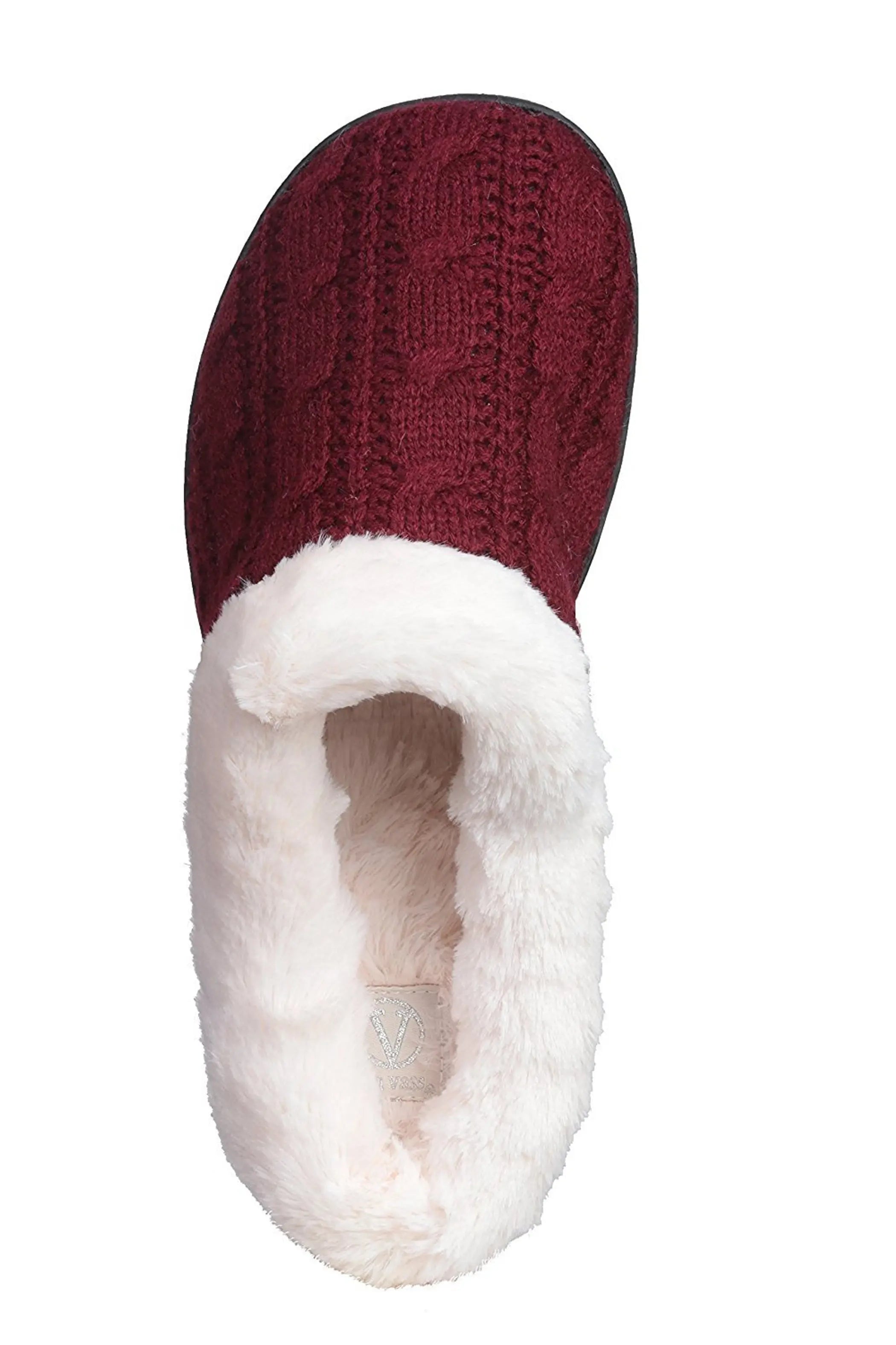 Women's Slippers Cable Knit Super Cozy Comfort Clog Roxoni